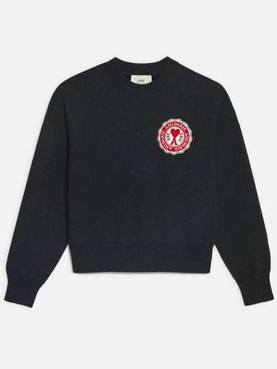 de Coeur Patch Sweatshirt Anthracite - AMI - BALAAN 2