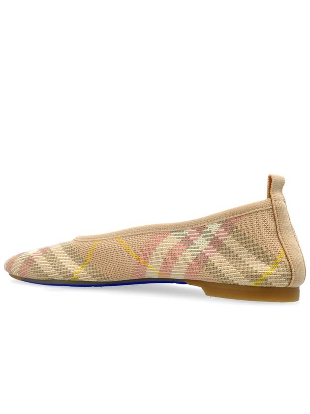 Burberry Ballet Flats With Check Pattern, Women's, Beige - BURBERRY - BALAAN 5