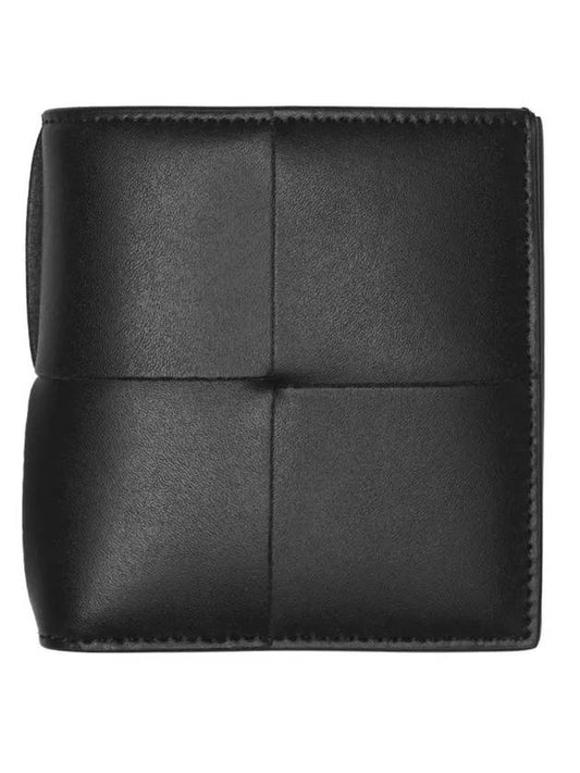 Slim Folder Half Wallet Black - BOTTEGA VENETA - BALAAN 1