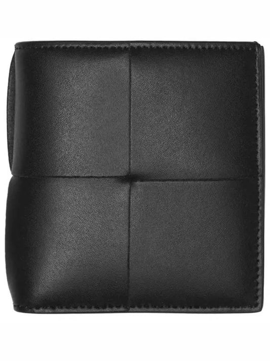 Slim Folder Half Wallet Black - BOTTEGA VENETA - BALAAN 1
