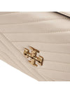 Kira Chevron Convertible Shoulder Bag White - TORY BURCH - BALAAN 7