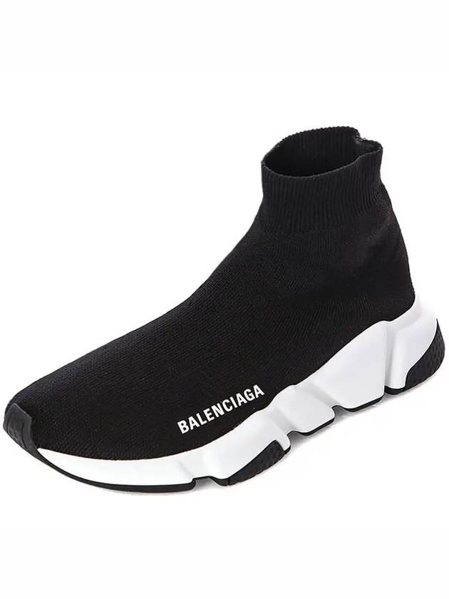 Speed Trainer  High Top Sneakers Black White - BALENCIAGA - BALAAN 2