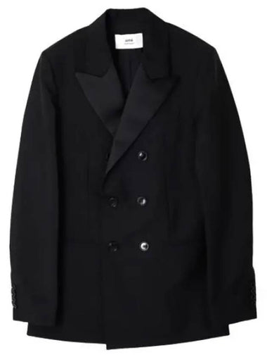 Double breasted smoking jacket coat - AMI - BALAAN 1