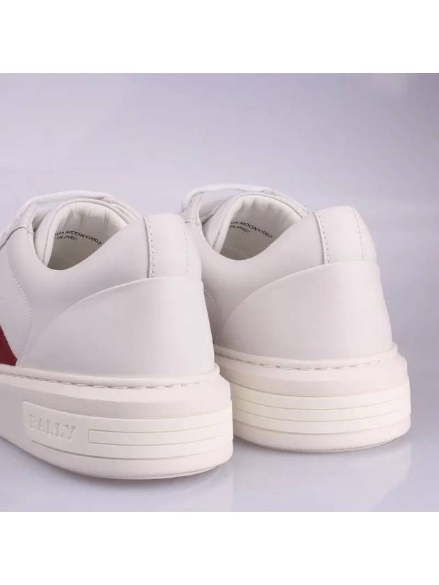 Moony Leather Low Top Sneakers White - BALLY - BALAAN 3