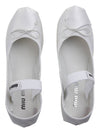 Satin Ballerinas White - MIU MIU - BALAAN 7