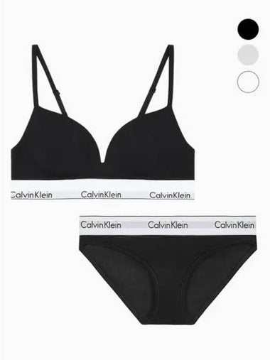 Underwear Women s Modern Cotton AF Push up Bra Panty Set 3 Colors - CALVIN KLEIN - BALAAN 1