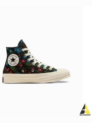 Chuck 70 Floral Tapestry Black A11990C - CONVERSE - BALAAN 1