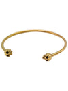 Twin Skull Bracelet Gold - ALEXANDER MCQUEEN - BALAAN 5