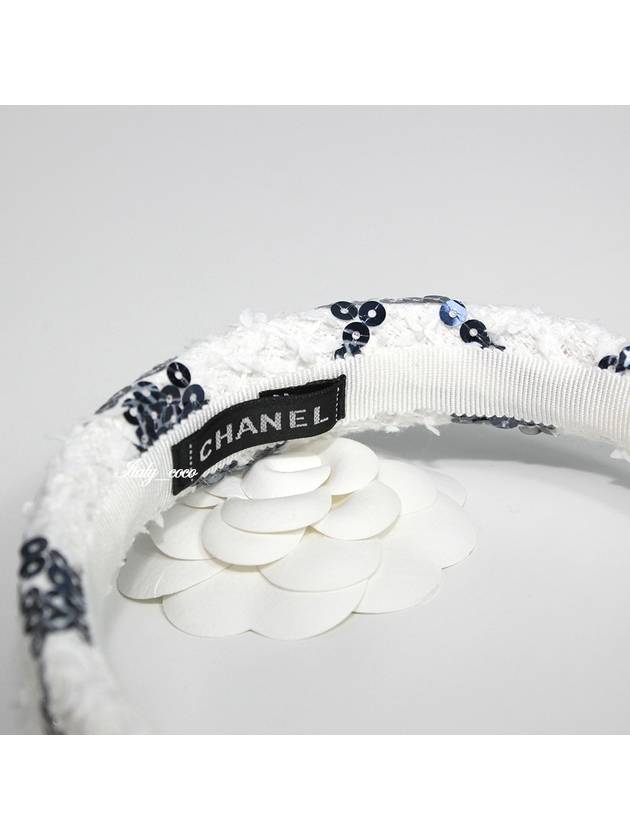 CC logo tweed sequin hairband AA8844 B10081 NM089 - CHANEL - BALAAN 8