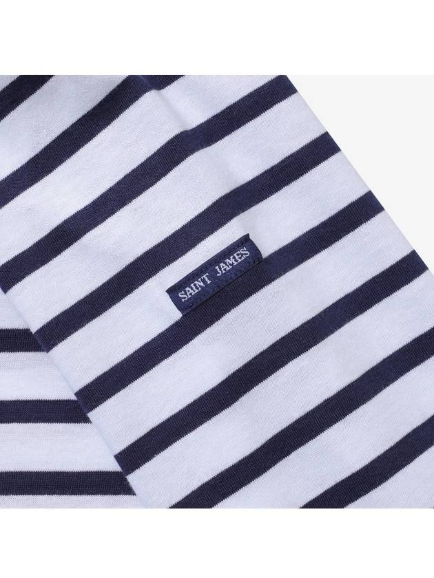 Minquiers Modern Stripe Long Sleeve T-Shirt Neige Marine - SAINT JAMES - BALAAN 6