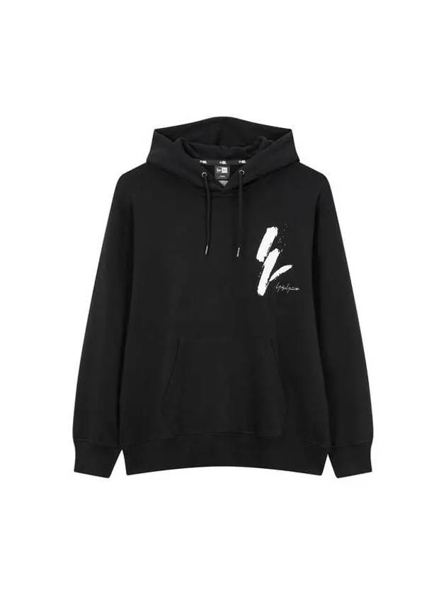 HOMME NEW ERA Logo Graphic Hooded Sweatshirt Black 270566 - YOHJI YAMAMOTO - BALAAN 1