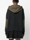 Nylon mix panel hooded knit top - SEMI COUTURE - BALAAN 7