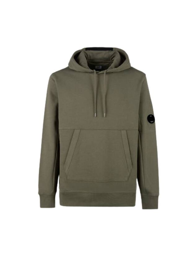 Lens Wappen Pocket Hoodie Green - CP COMPANY - BALAAN 1