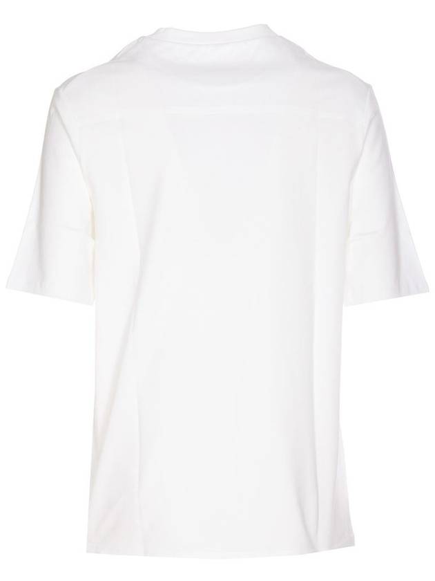 Crew Neck Cotton Short Sleeve T-shirt White - JIL SANDER - BALAAN 3