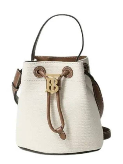 Mini TB Bucket Bag Natural Malt Brown - BURBERRY - BALAAN 2