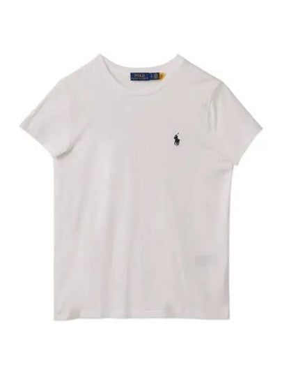 W Cotton Jersey Crew Neck Tee White - POLO RALPH LAUREN - BALAAN 2