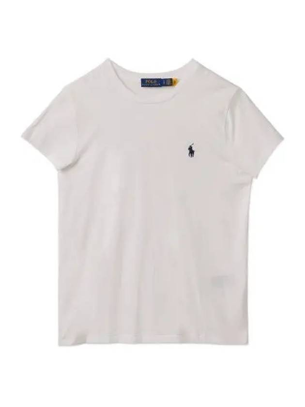 W Cotton Jersey Crew Neck Tee White - POLO RALPH LAUREN - BALAAN 2