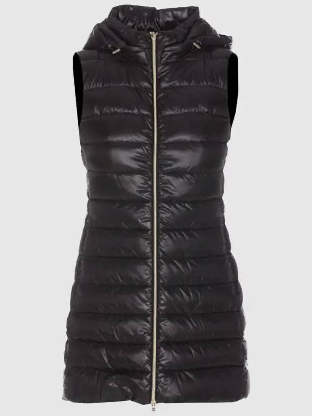 Serena Hooded Down Vest Black - HERNO - BALAAN 5