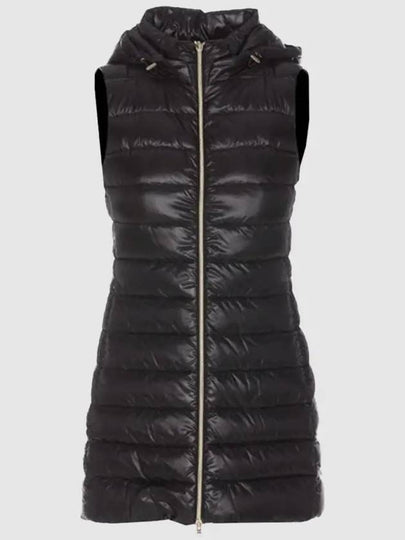 Serena Hooded Down Vest Black - HERNO - BALAAN 2