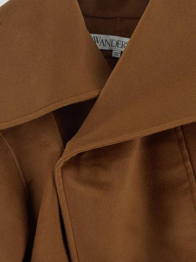 Belt Wrap Wool Single Coat Brown - JW ANDERSON - BALAAN 4