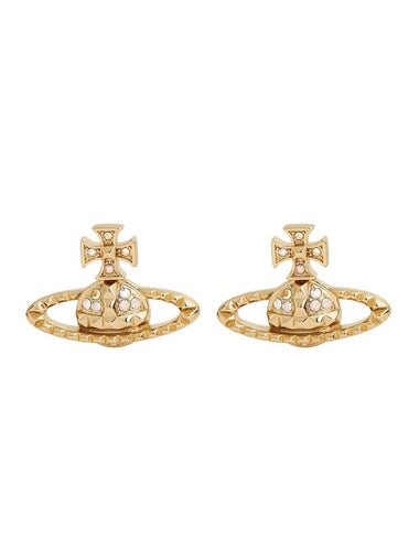 Mayfair Bath Relief Earrings Gold - VIVIENNE WESTWOOD - BALAAN 1