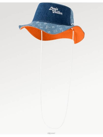 M7537M Denim Patchwork Explorer Patch Hat - LOUIS VUITTON - BALAAN 2