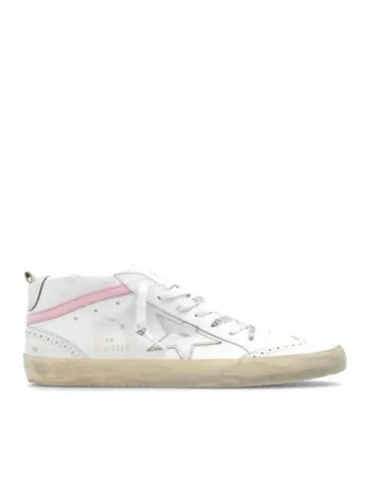 24 ss White Pink Leather Mid Star Sneakers GWF00122F00541311115 B0480987642 - GOLDEN GOOSE - BALAAN 2