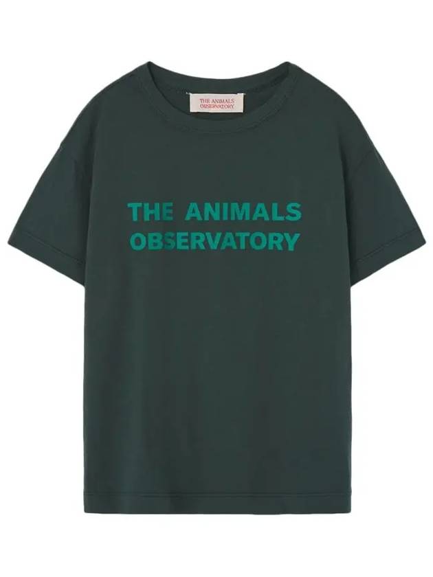 Kids Logo T Shirt Dark Green F24120 021BG - THE ANIMALS OBSERVATORY - BALAAN 1