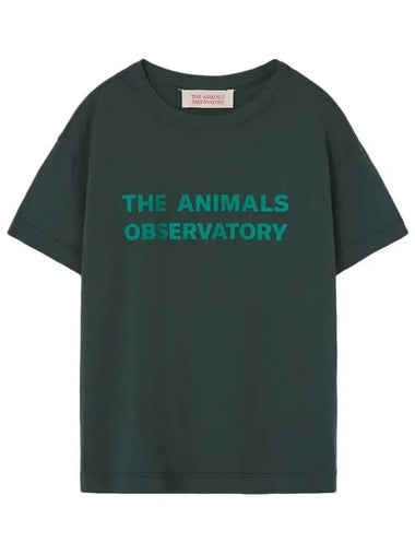 Kids Logo T Shirt Dark Green F24120 021BG - THE ANIMALS OBSERVATORY - BALAAN 1