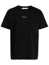 Embroidery Relaxed Melange Short Sleeve T-shirt Black - MAISON KITSUNE - BALAAN 2