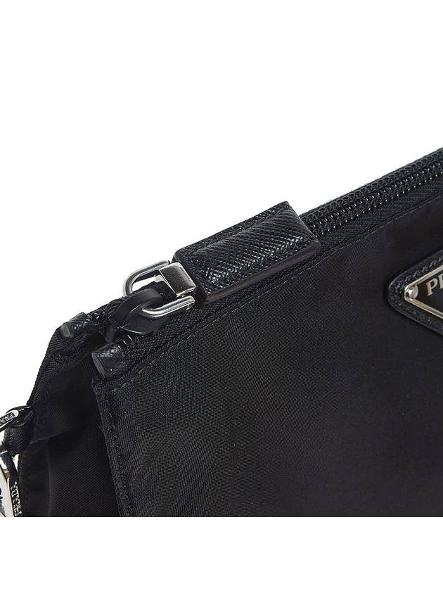 Re-Nylon Zipper Clutch Bag Black - PRADA - BALAAN 9