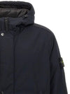 Techno Fabric Hooded Jacket Navy - STONE ISLAND - BALAAN 4