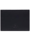 Men's VLTN Logo Leather Card Wallet Black - VALENTINO - BALAAN 5