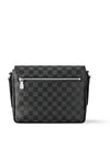 District PM Damier Graphite Coated Canvas Messenger Bag Black - LOUIS VUITTON - BALAAN 9