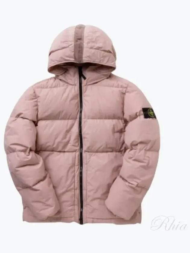 Naslan Light Watro Down Hooded Padding Pink - STONE ISLAND - BALAAN 2