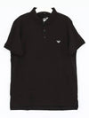 Logo Polo Shirt Black - EMPORIO ARMANI - BALAAN 3