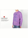 Dsquared Men Somewear Printing Vintage Washing Sweatshirt 74GU0026 Violet - DSQUARED2 - BALAAN 4