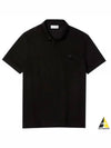 Men's Paris Regular Fit Stretch Cotton Pique Short Sleeve Polo Shirt Black - LACOSTE - BALAAN 2