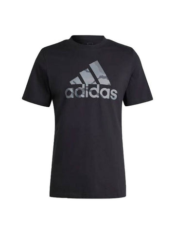 Men's Camo Badge Of Sports Graphic Short Sleeve T Shirt Black - ADIDAS - BALAAN 1