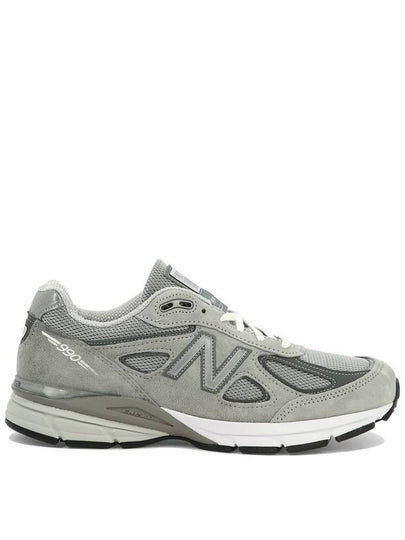 990v4 Core Low Top Sneakers Silver Grey - NEW BALANCE - BALAAN 2