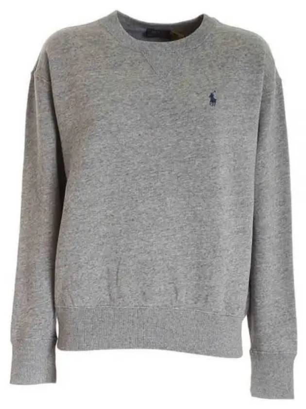 Embroidered Logo Pony Sweatshirt Grey - POLO RALPH LAUREN - BALAAN 2