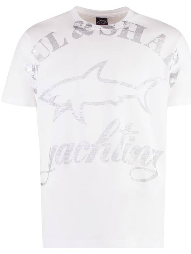 Paul & Shark Logo Cotton T-Shirt - PAUL & SHARK - BALAAN 1