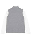 Women s sleeve color matching high neck t shirt 9244LXSR GREY - BLACK&WHITE - BALAAN 2