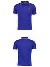 Two Line Waffen Patch Short Sleeve PK Shirt Blue - STONE ISLAND - BALAAN.