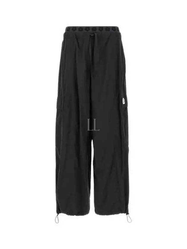 Drawstring Cargo Straight Pants Black - KENZO - BALAAN 2