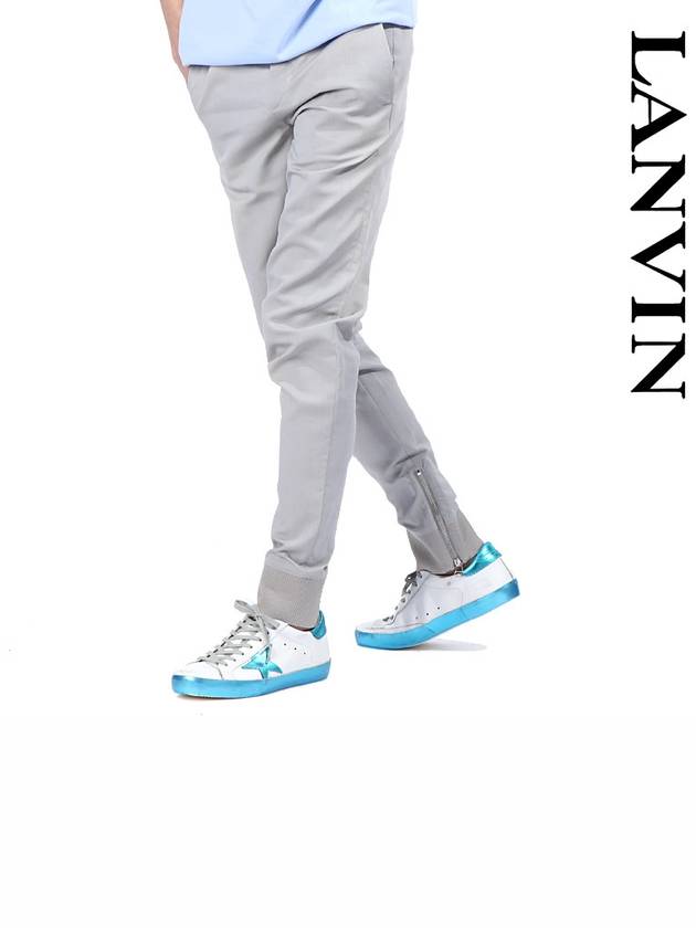 Side zipper banding silk jogger pants RMTR0014P16 04 - LANVIN - BALAAN 1