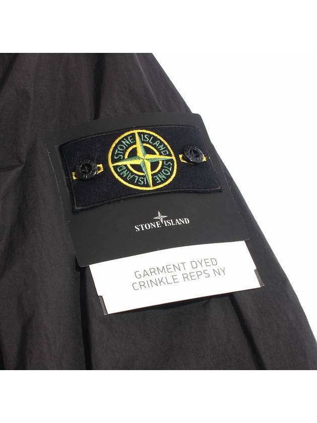 Crinkle Reps Wappen Bomber Jacket Black - STONE ISLAND - BALAAN 4