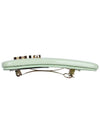 Logo Patent Leather Hair Clip Aqua - MIU MIU - BALAAN 5