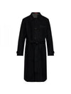 Logo Patch Wool Single Coat Black - GUCCI - BALAAN 2