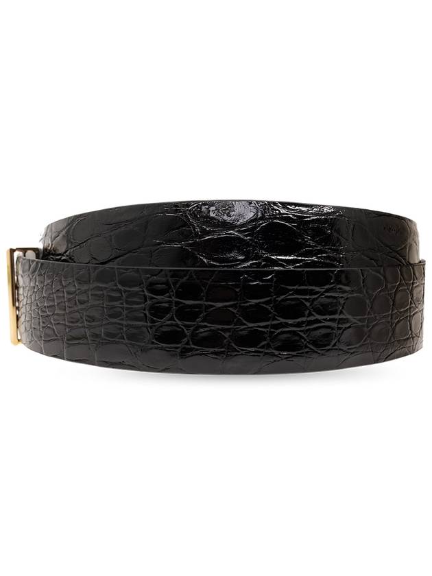 Tom Ford Leather Belt, Men's, Black - TOM FORD - BALAAN 3